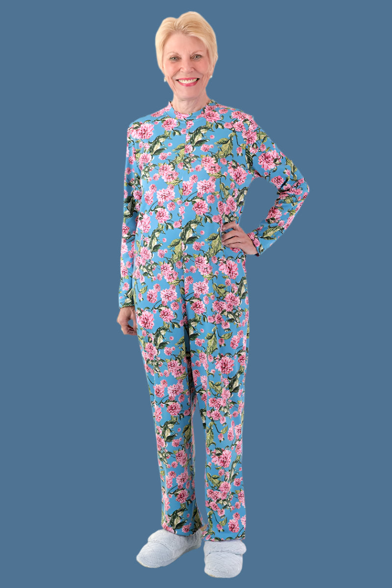 Long Printed Back-Zip Sleep Suit