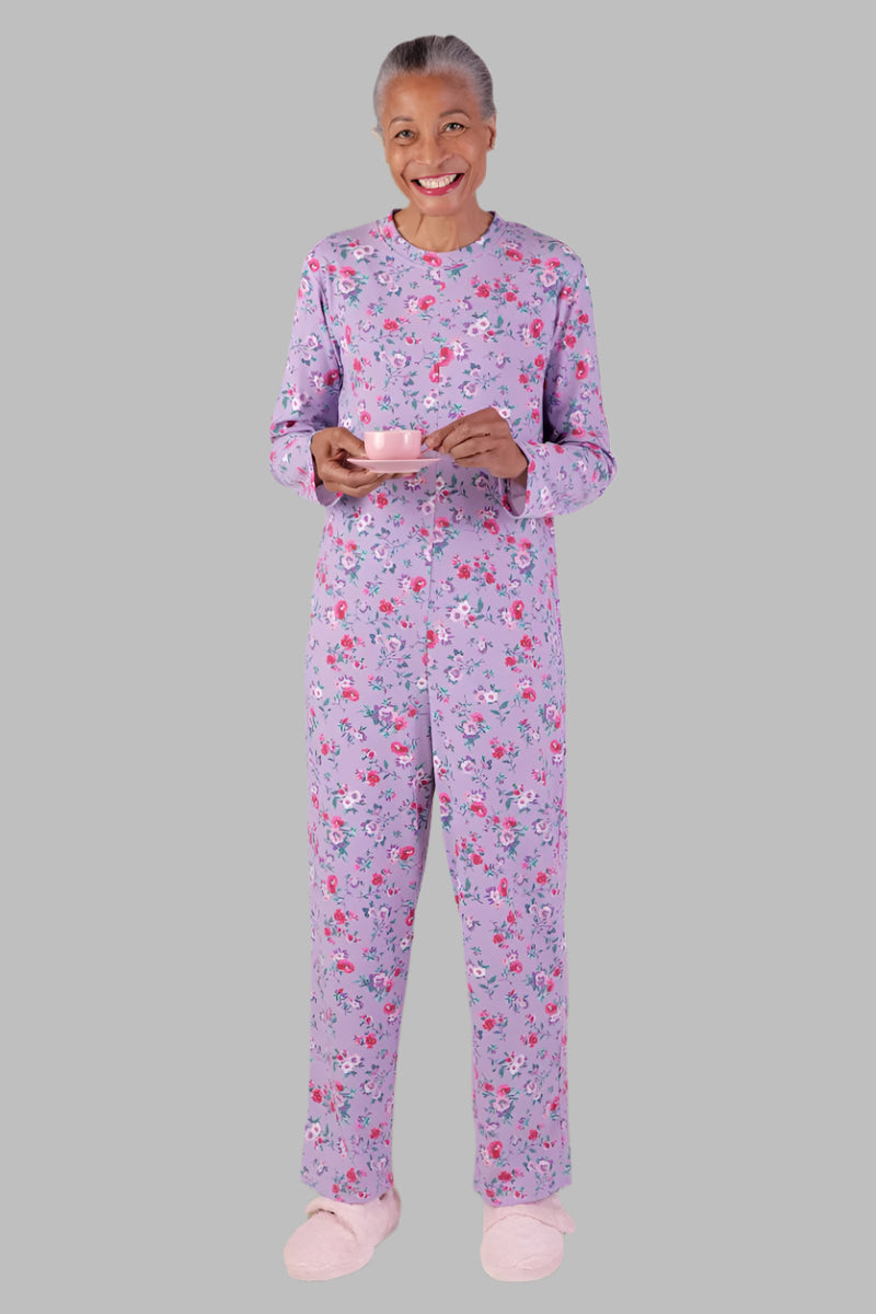 Long Printed Back-Zip Sleep Suit