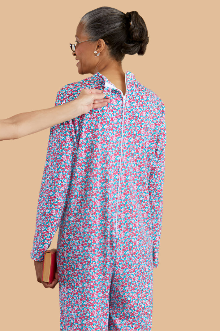 Long Printed Back-Zip Sleep Suit