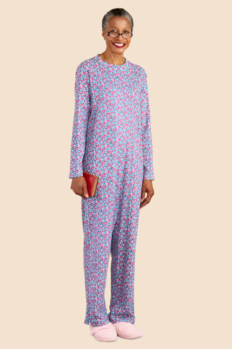 Long Printed Back-Zip Sleep Suit