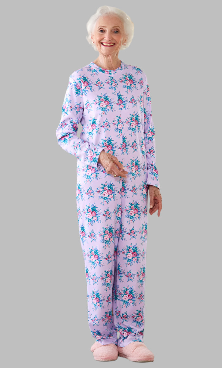 Long Printed Back-Zip Sleep Suit