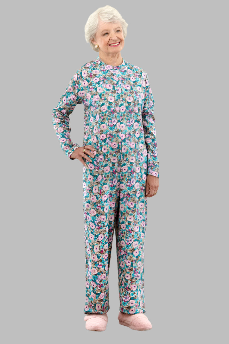 Long Printed Back-Zip Sleep Suit