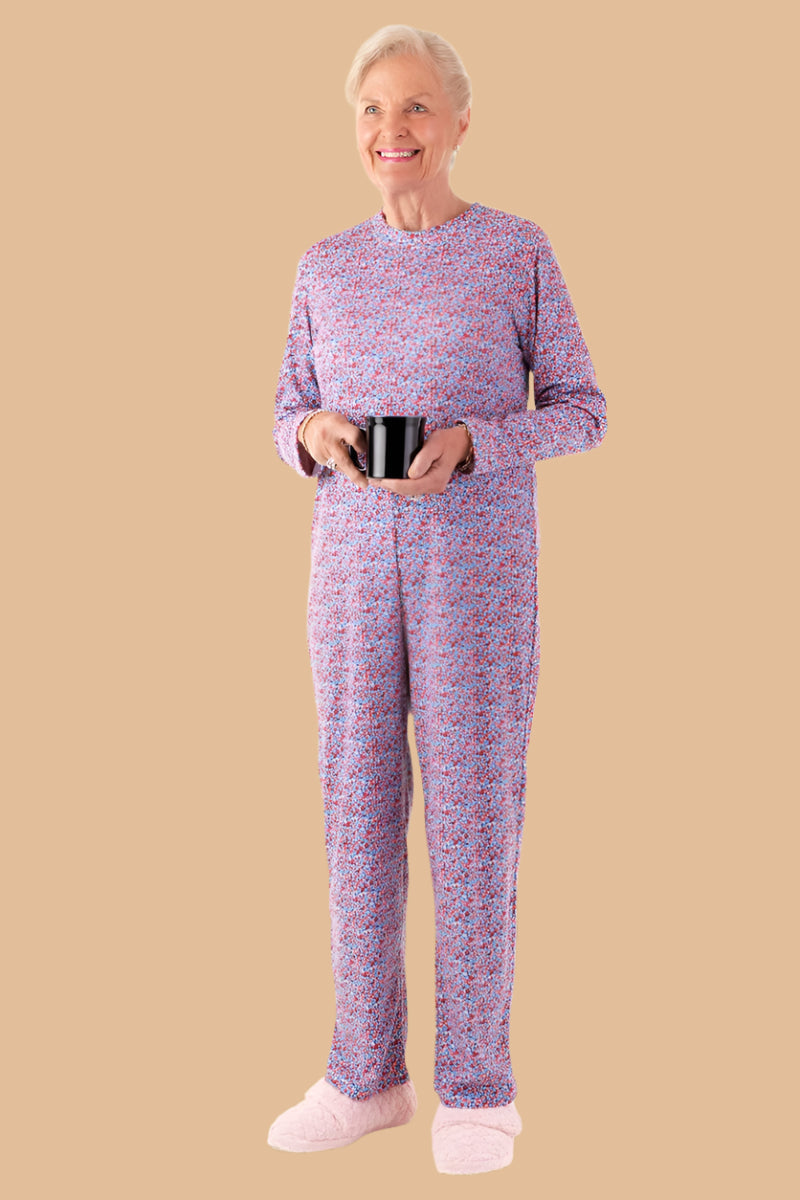 Long Printed Back-Zip Sleep Suit