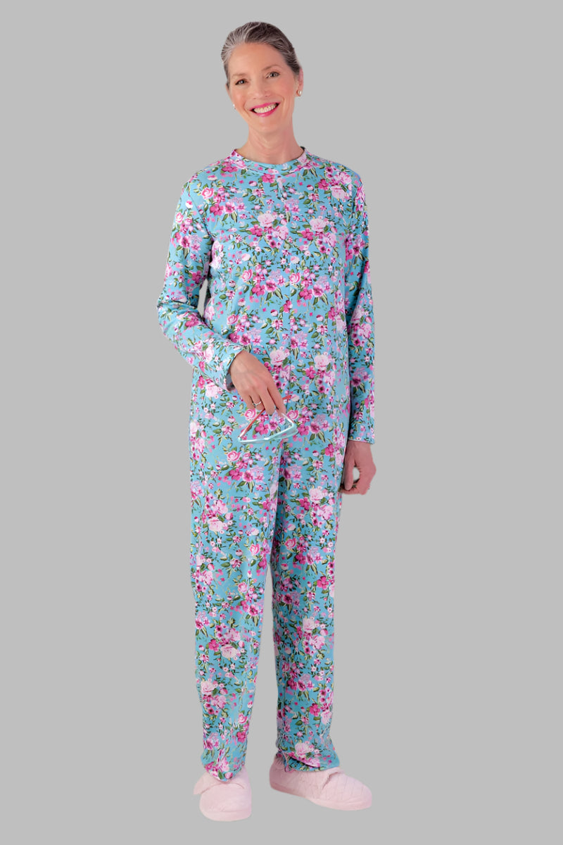 Long Printed Back-Zip Sleep Suit