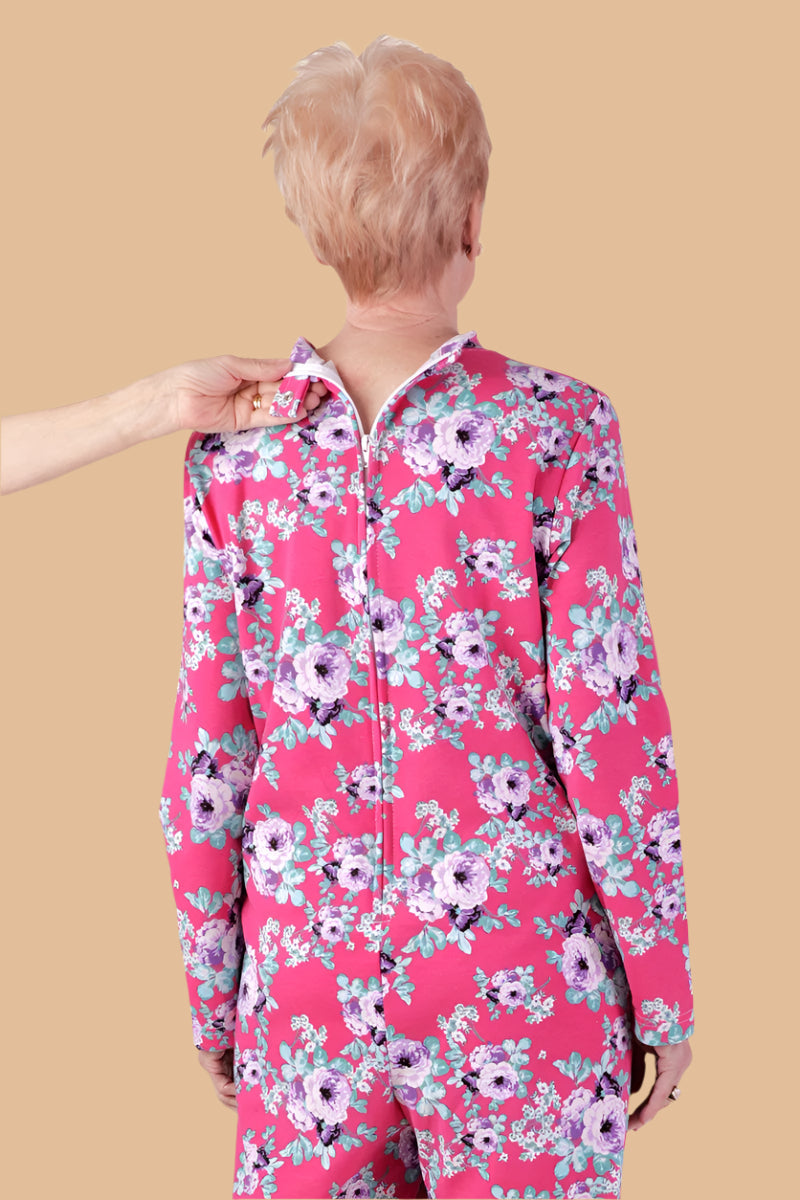Long Printed Back-Zip Sleep Suit