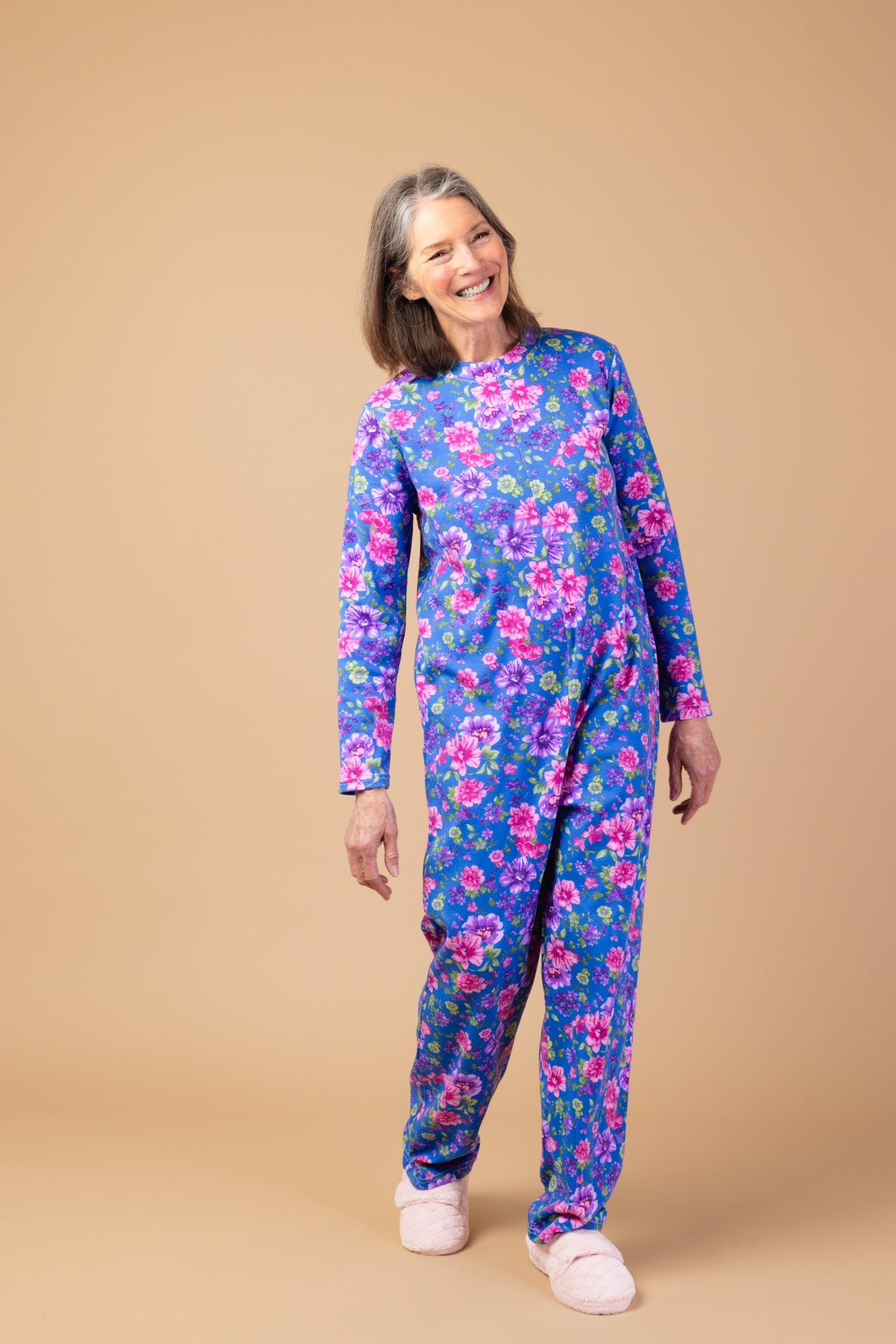 Long Printed Back-Zip Sleep Suit