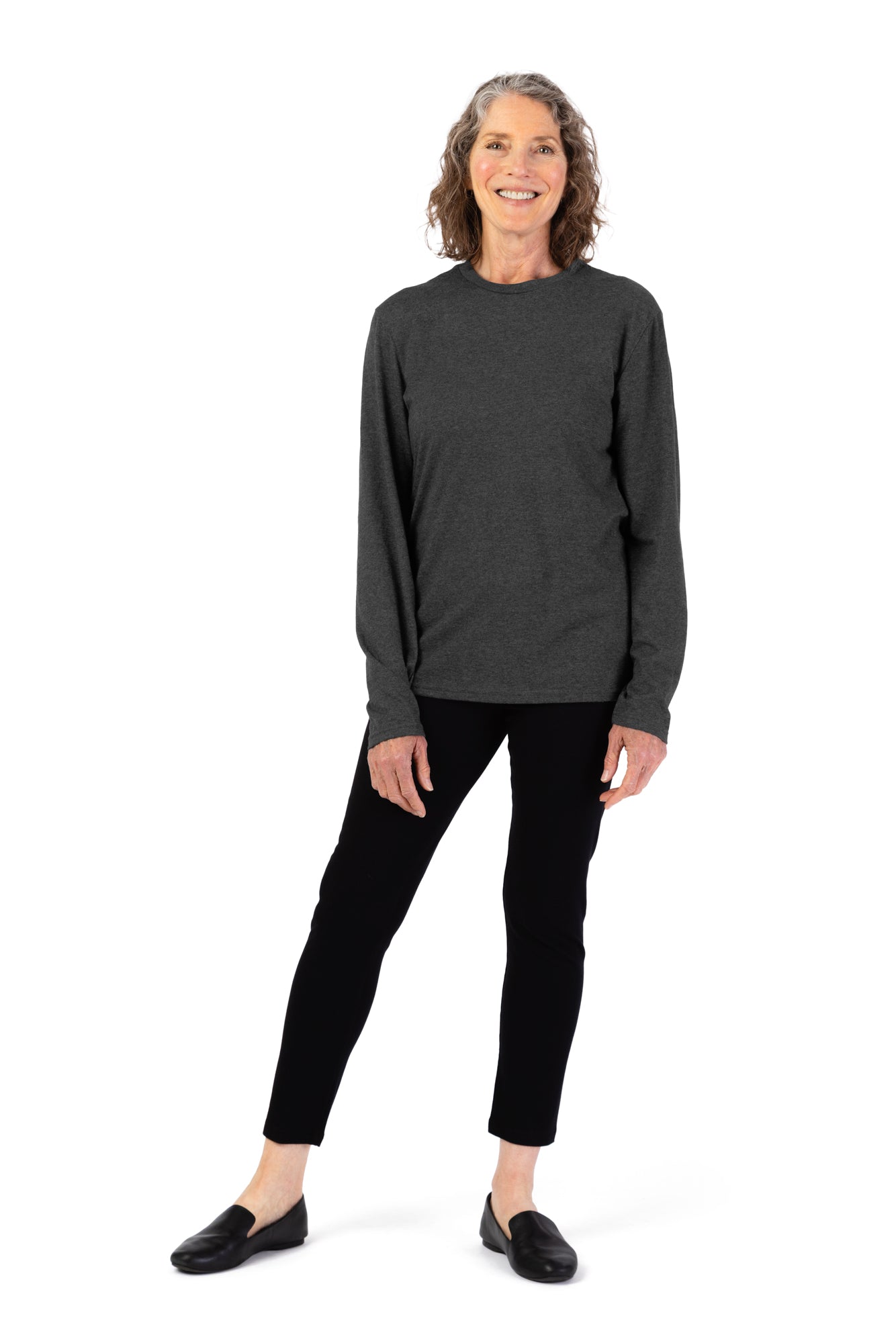 Women's Long Sleeve Solid T-Shirt