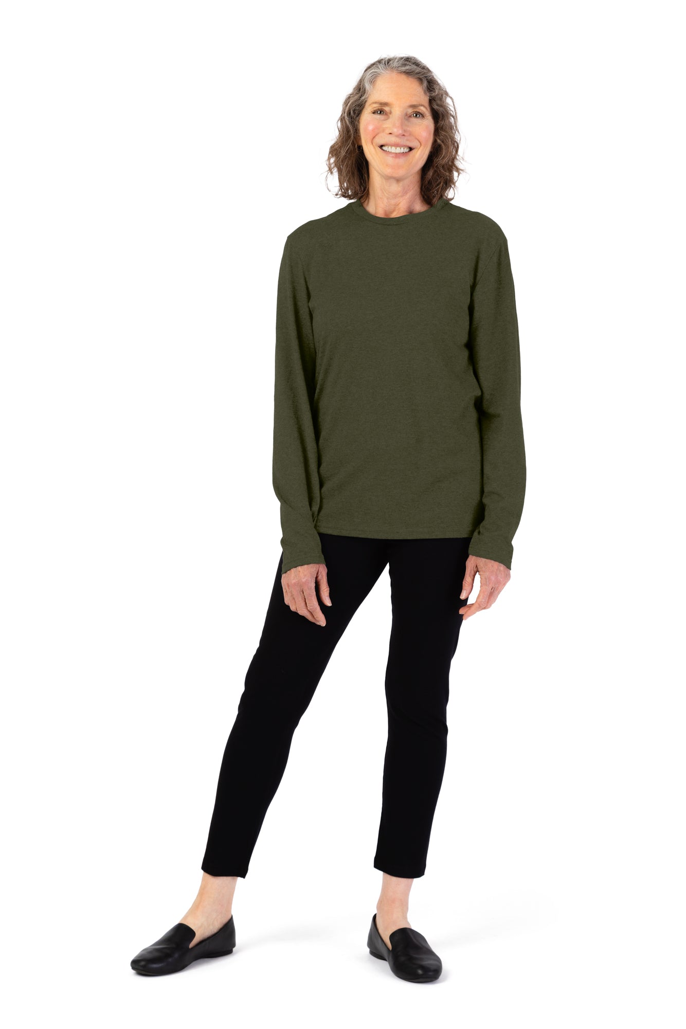 Women's Long Sleeve Solid T-Shirt