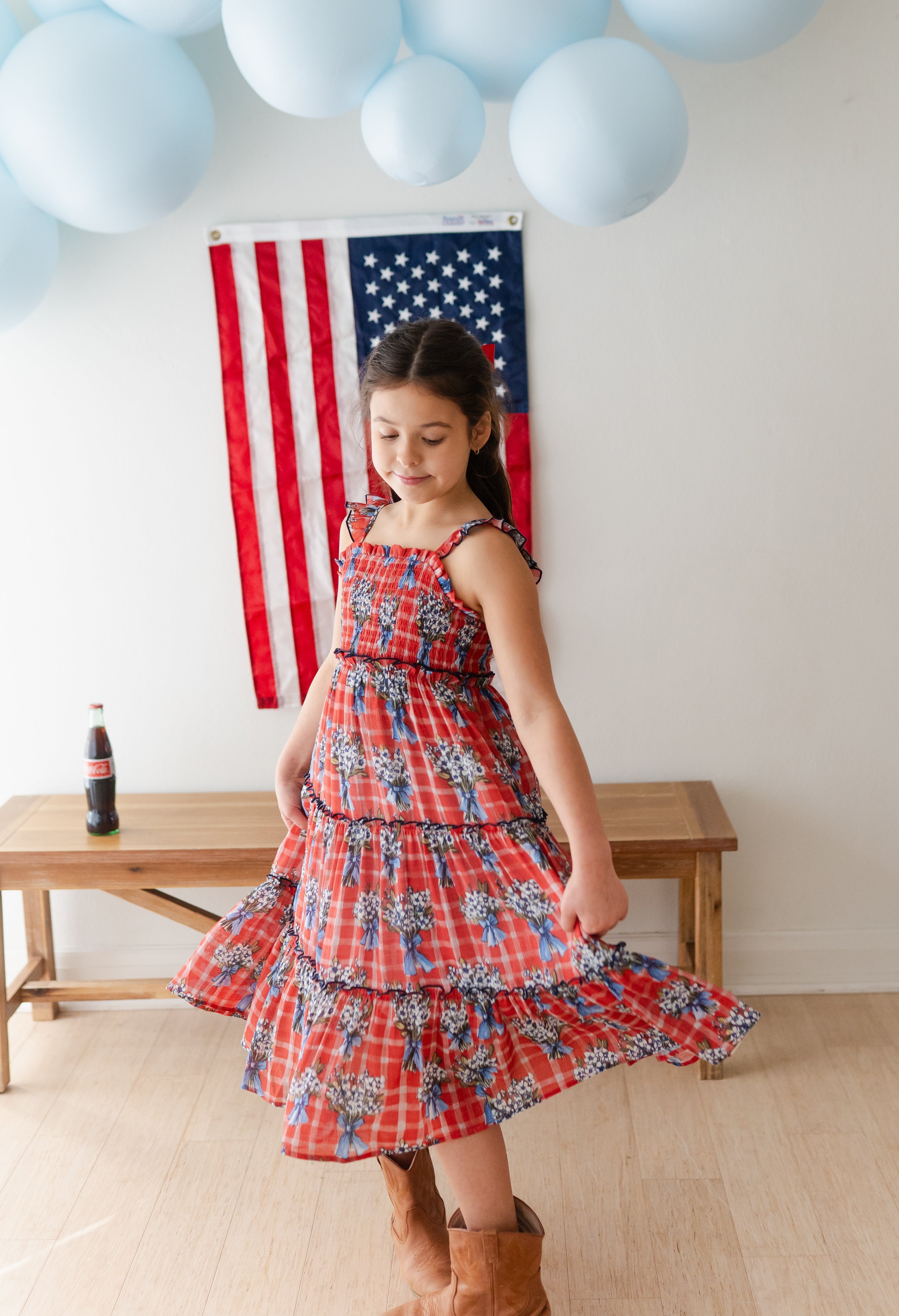 Fiona Maxi Dress - Patriotic Picnic (Pre-Order)