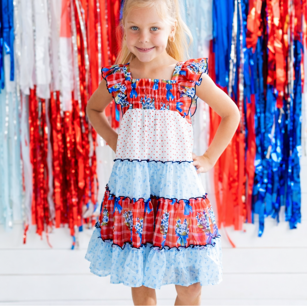 Brielle Dress - Patriotic Picnic (Pre-Order)