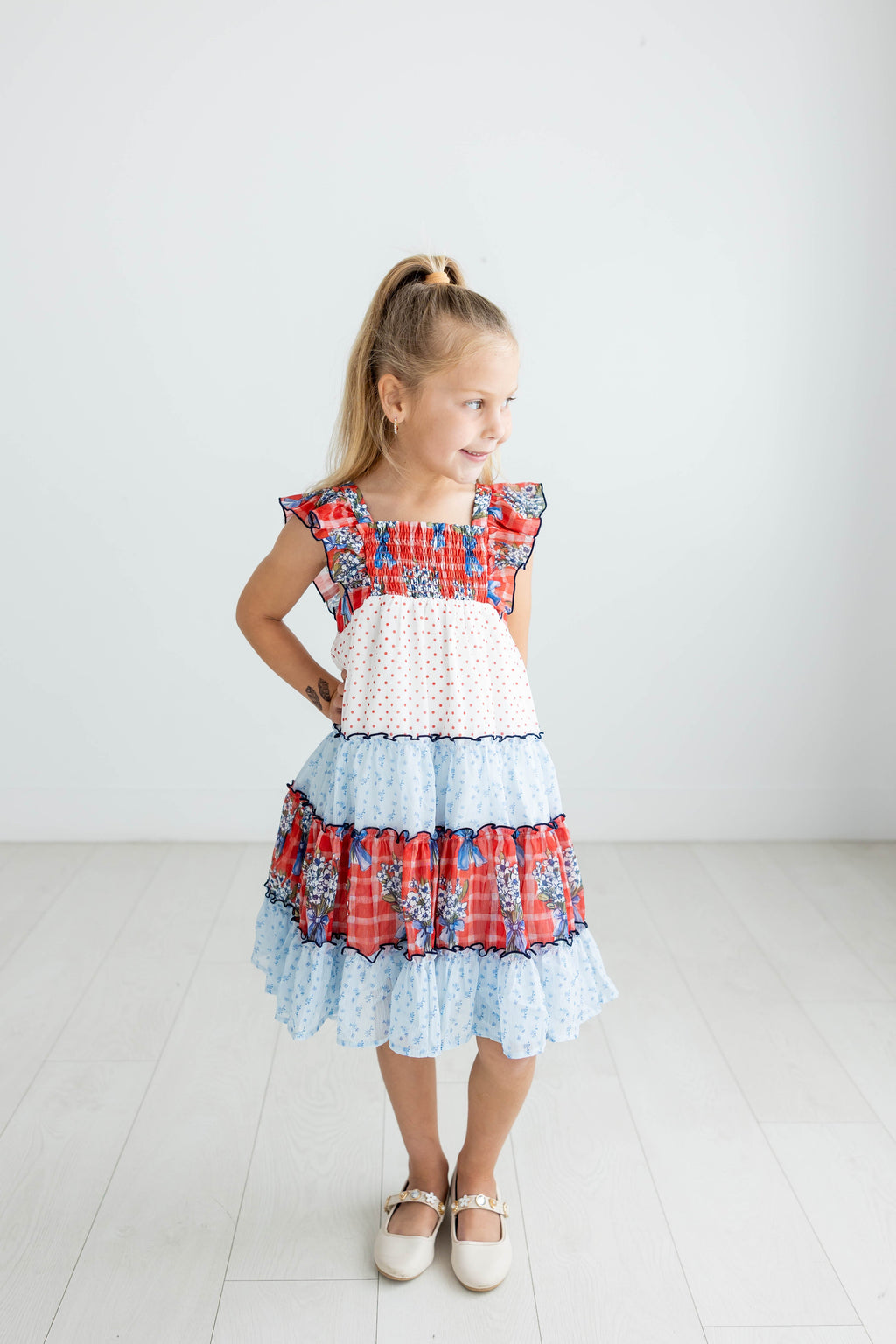 Brielle Dress - Patriotic Picnic (Pre-Order)