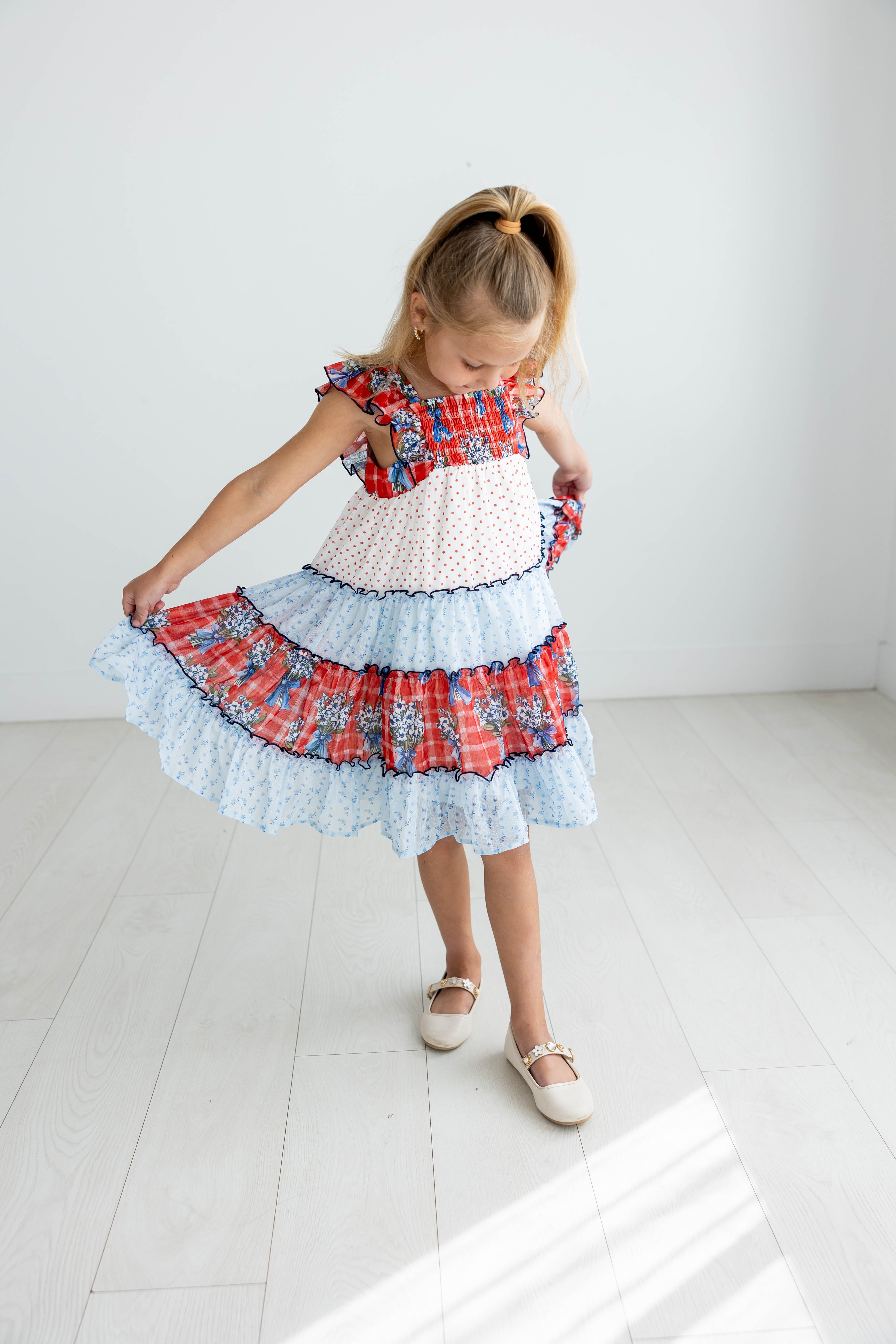 Brielle Dress - Patriotic Picnic (Pre-Order)