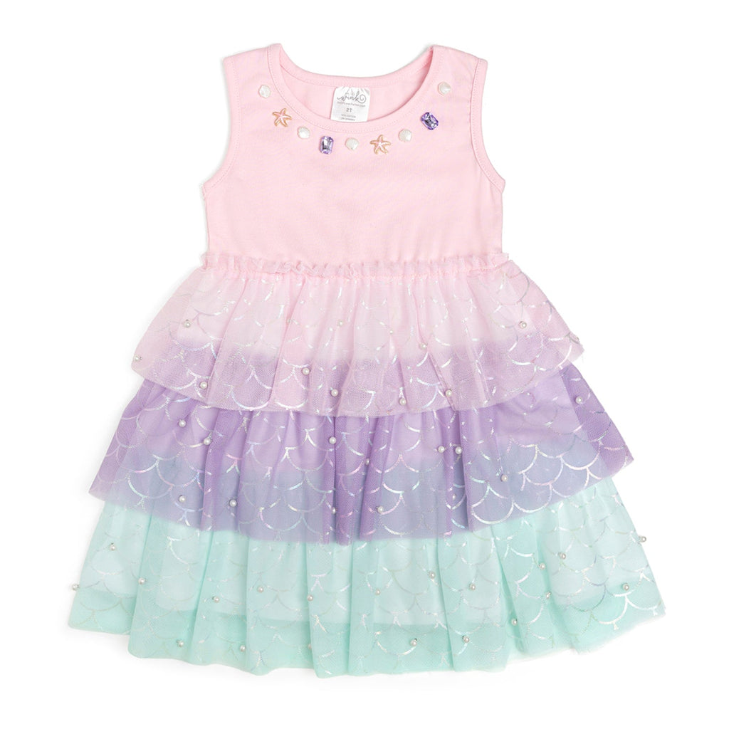 Sweet Wink Tank Tutu Dress - Mermaid Pearl