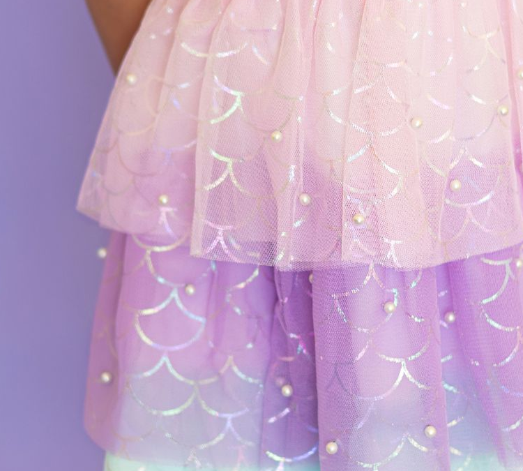 Sweet Wink Tank Tutu Dress - Mermaid Pearl
